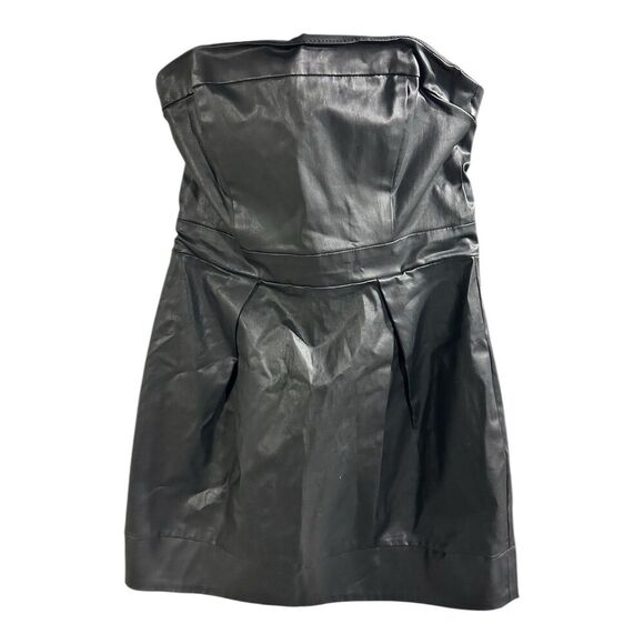 French Connection Dresses & Skirts - French Connection Phantom Grey Gunmetal Midnight Mist Strapless Dress 8 Leather